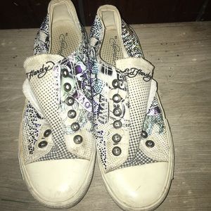Ed Hardy Size 8 tennis shoe